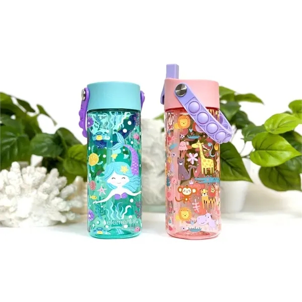 18oz Splash Pop Fidget Bottle w/ Drinking Spout and Straw - 18oz Splash Pop Fidget Bottle w/ Drinking Spout and Straw - Image 11 of 11