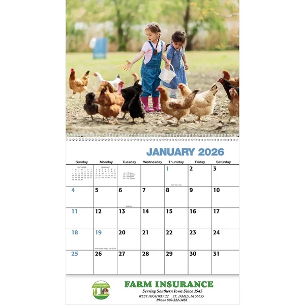 2026 Spiral Bound American Agriculture Wall Calendar - 2026 Spiral Bound American Agriculture Wall Calendar - Image 1 of 3