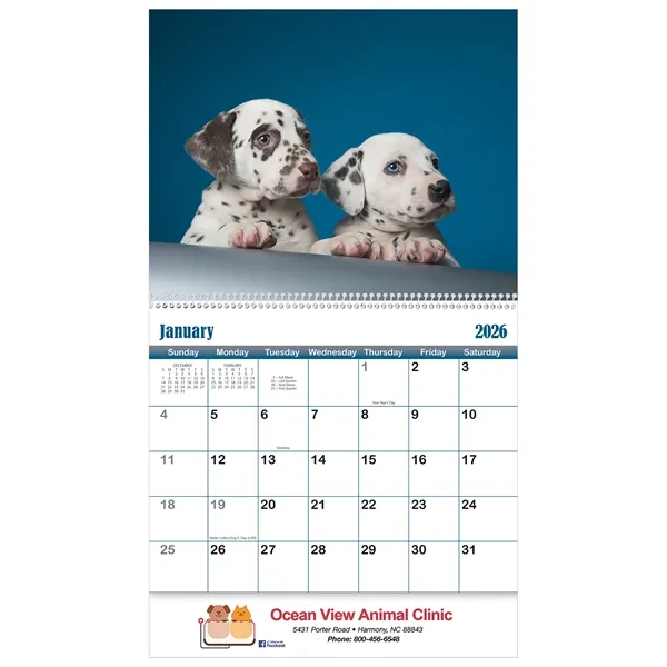 2026 Spiral Bound Puppies & Kittens Wall Calendar - 2026 Spiral Bound Puppies & Kittens Wall Calendar - Image 1 of 2
