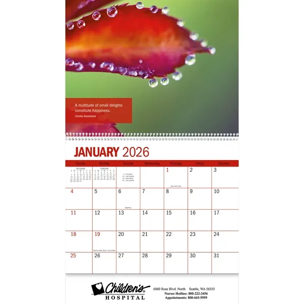 2026 Spiral Bound lnspiration Wall Calendar - 2026 Spiral Bound lnspiration Wall Calendar - Image 1 of 4
