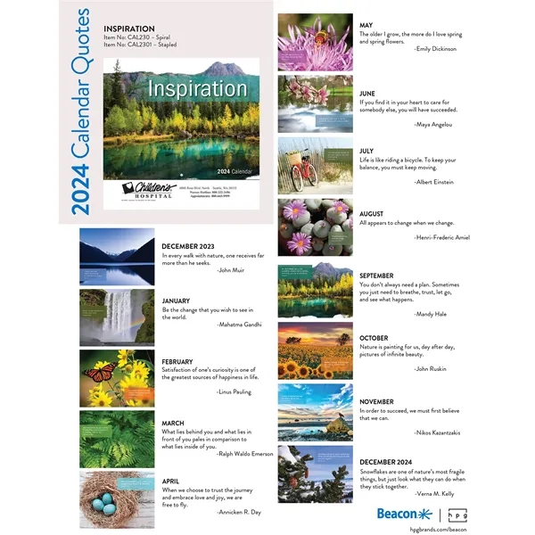 2026 Stapled Inspiration Wall Calendar - 2026 Stapled Inspiration Wall Calendar - Image 3 of 4