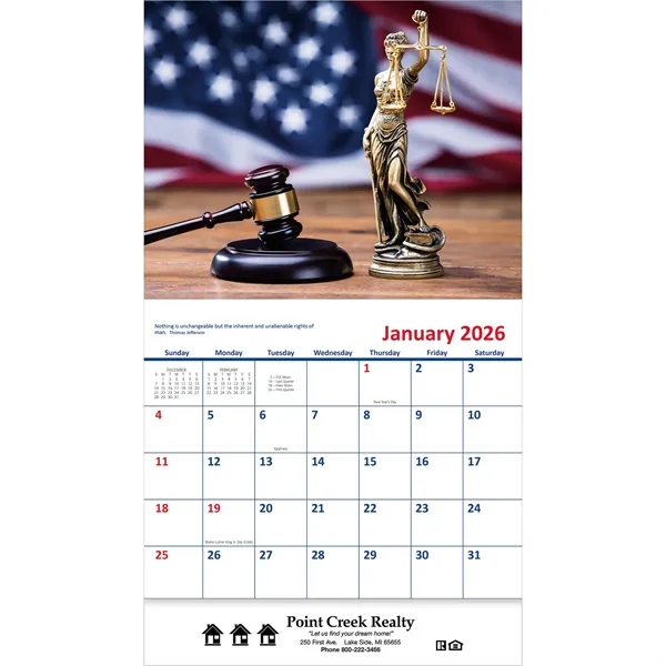 2026 Stapled America! Wall Calendar - 2026 Stapled America! Wall Calendar - Image 1 of 4