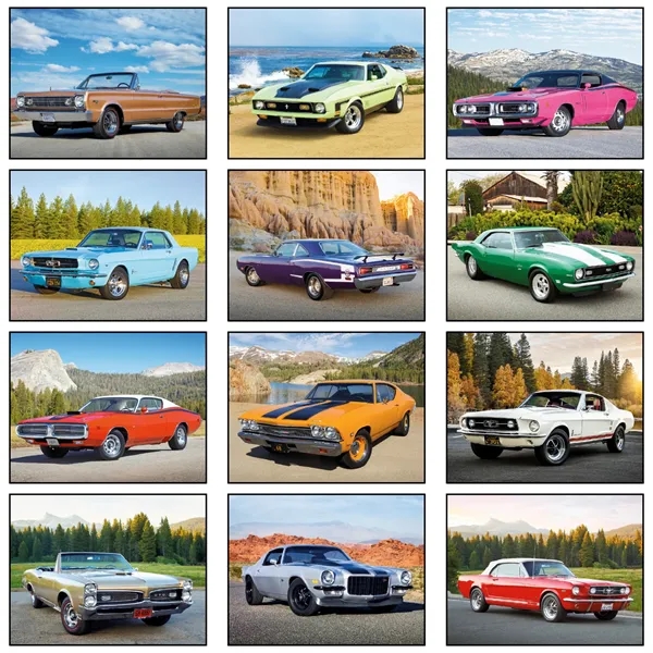 2026 Stapled Muscle Cars Wall Calendar - 2026 Stapled Muscle Cars Wall Calendar - Image 2 of 2
