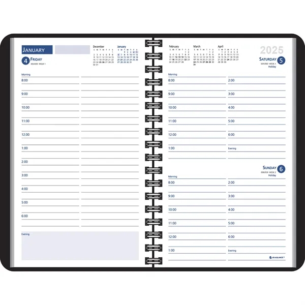 Ruled Desk Planner, 1 Day Per Page Wired to Cover - Ruled Desk Planner, 1 Day Per Page Wired to Cover - Image 1 of 5