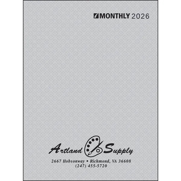 Ruled Monthly Desk Planner Stitched to Paper Cover - Ruled Monthly Desk Planner Stitched to Paper Cover - Image 3 of 3