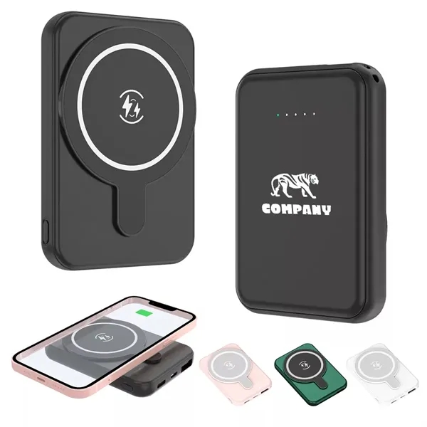 5000mah Magnetic Wireless Charging Power Bank - 5000mah Magnetic Wireless Charging Power Bank - Image 0 of 2