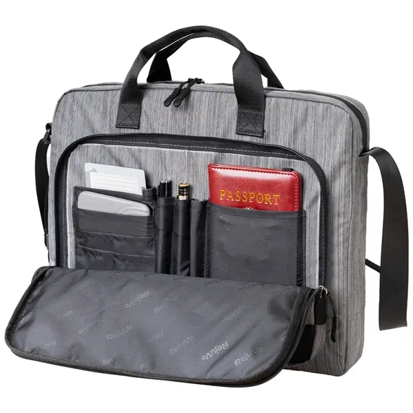 RejuVe® METRO Heather Executive 16" Laptop Brief Bag - RejuVe® METRO Heather Executive 16" Laptop Brief Bag - Image 1 of 6