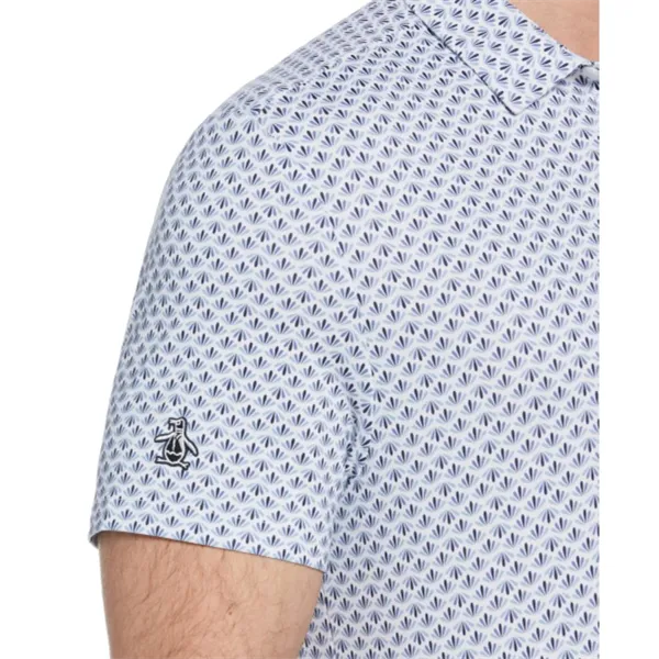 Original Penguin® Retro Geo Print Men's Polo Shirt - Original Penguin® Retro Geo Print Men's Polo Shirt - Image 1 of 4