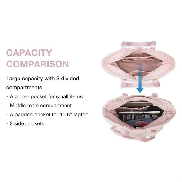 Tote Bag with Zipper - Tote Bag with Zipper - Image 4 of 4