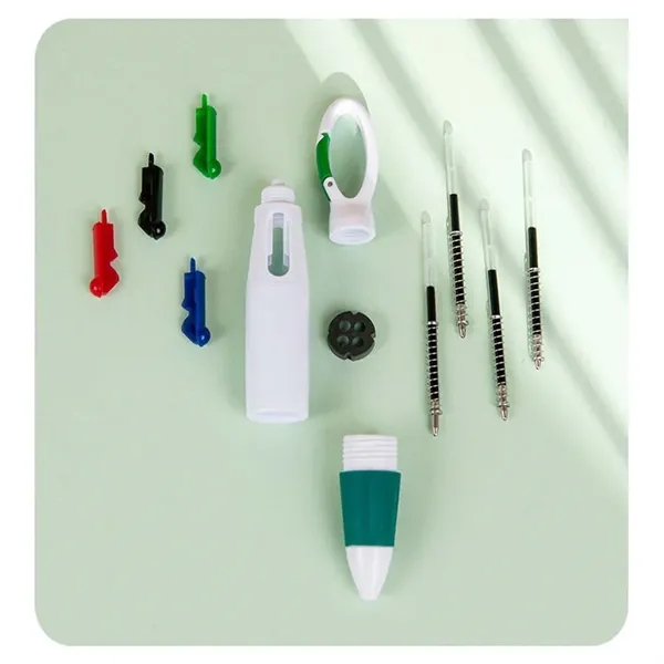 Retractable Shuttle Pens with Carabiner Clip - Retractable Shuttle Pens with Carabiner Clip - Image 3 of 4
