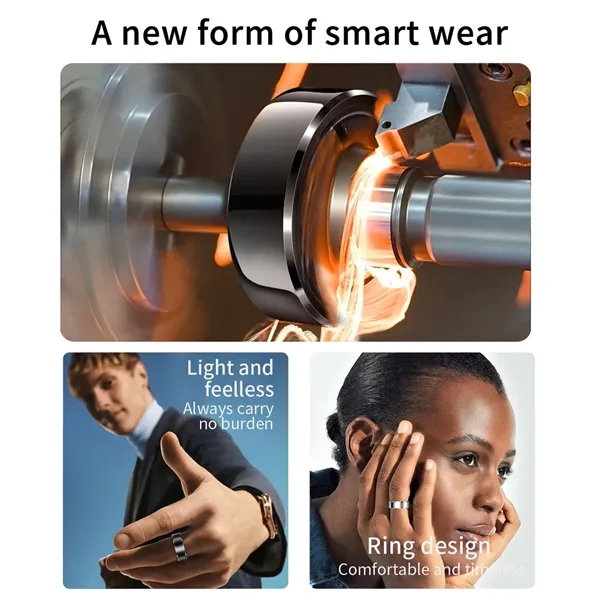 Heart Rate Smart Ring with Blood Oxygen Sleep Monitoring - Heart Rate Smart Ring with Blood Oxygen Sleep Monitoring - Image 4 of 7