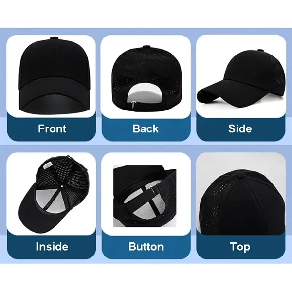 Quick-drying Hard-top Baseball Cap - Quick-drying Hard-top Baseball Cap - Image 2 of 9