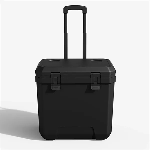 38QT Outdoor Wheeled Portable Cooler with Wheels - 38QT Outdoor Wheeled Portable Cooler with Wheels - Image 3 of 3