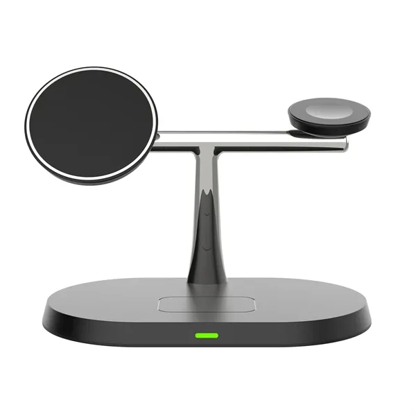 3-in-1 Magnetic Wireless Charging Stand - 3-in-1 Magnetic Wireless Charging Stand - Image 2 of 5