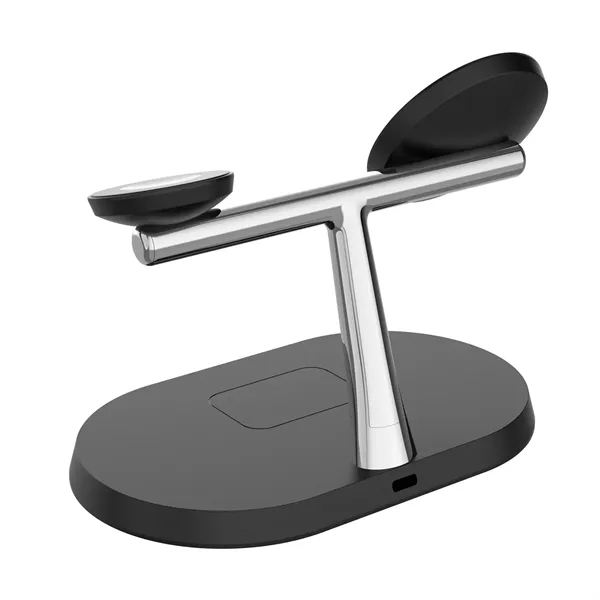 3-in-1 Magnetic Wireless Charging Stand - 3-in-1 Magnetic Wireless Charging Stand - Image 3 of 5