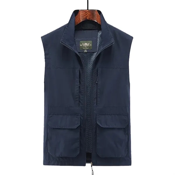 Waterproof And Durable Sleeveless Jacket Made Of Nylon - Waterproof And Durable Sleeveless Jacket Made Of Nylon - Image 7 of 11