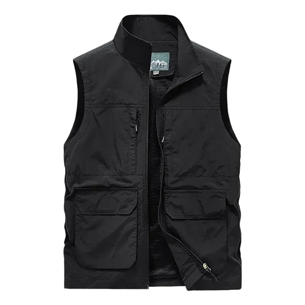 Waterproof And Durable Sleeveless Jacket Made Of Nylon - Waterproof And Durable Sleeveless Jacket Made Of Nylon - Image 11 of 11