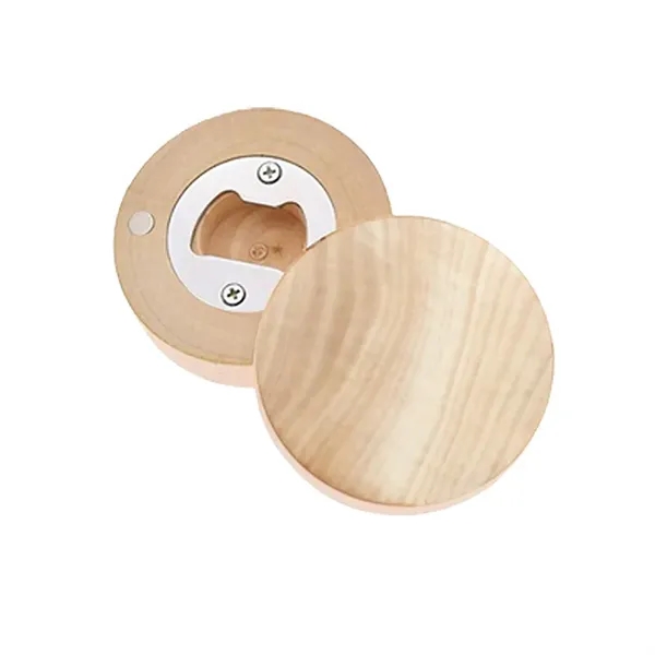 Magnetic Wood Round Shape Beer Opener Refriger - Magnetic Wood Round Shape Beer Opener Refriger - Image 0 of 0