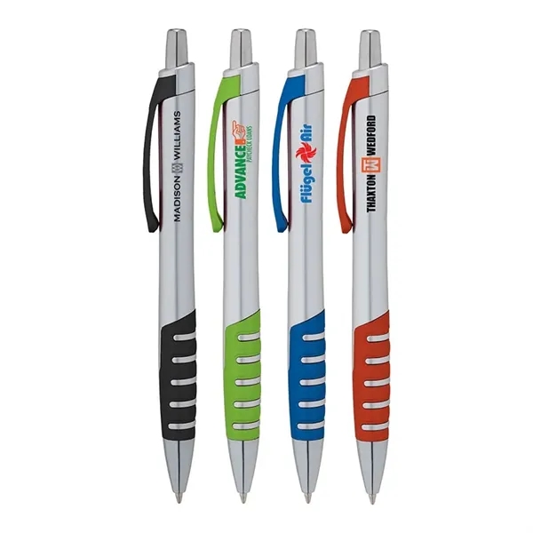 Apex Silver Plunge-Action Ballpoint Pen - Apex Silver Plunge-Action Ballpoint Pen - Image 1 of 2