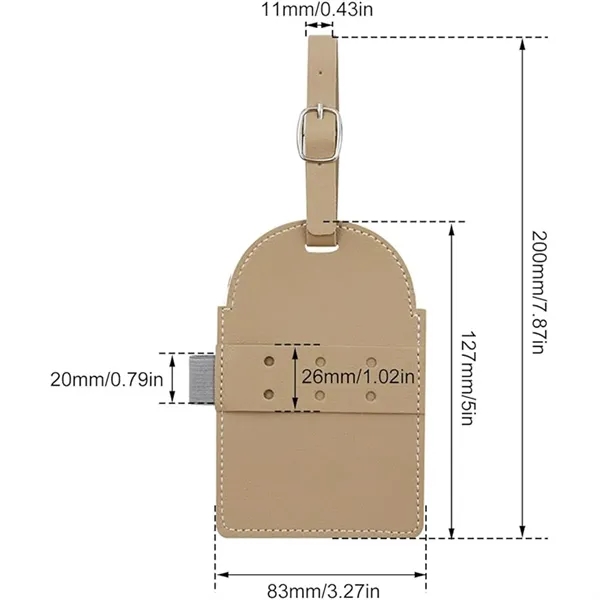 Pu leather slim reusable portable golf tee holder carrier - Pu leather slim reusable portable golf tee holder carrier - Image 1 of 4