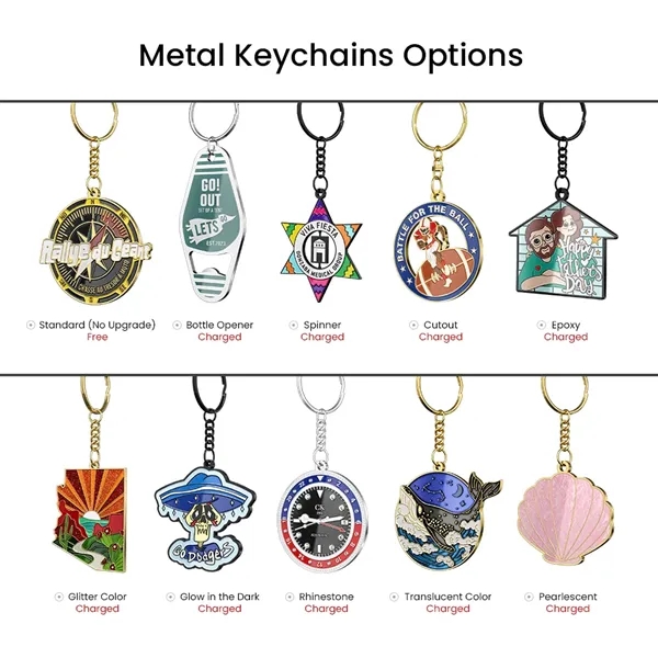 Hard Enamel Key Chain 1"- 2.5" - Hard Enamel Key Chain 1"- 2.5" - Image 7 of 10