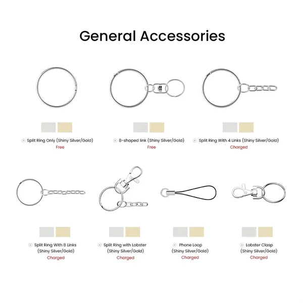 Hard Enamel Key Chain 1"- 2.5" - Hard Enamel Key Chain 1"- 2.5" - Image 8 of 10