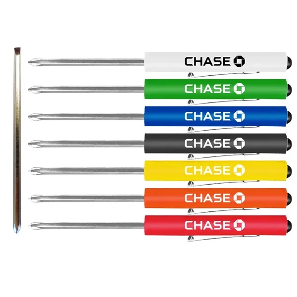 Jumbo Pocket Pen Screwdriver With Reversible Bit - Jumbo Pocket Pen Screwdriver With Reversible Bit - Image 0 of 7