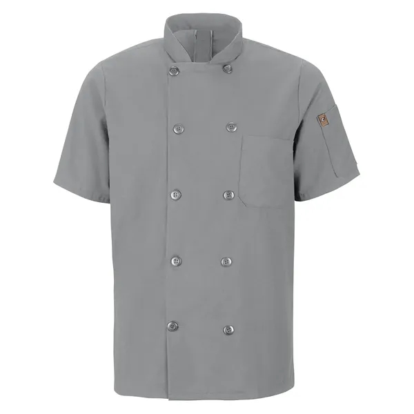 Red Kap® Short Sleeve Chef Coat With Oilblok + Mimix™ - Red Kap® Short Sleeve Chef Coat With Oilblok + Mimix™ - Image 6 of 9