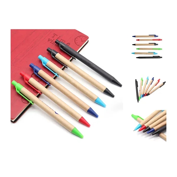 Eco-Friendly Recycled Kraft Paper Ballpoint Pen - Eco-Friendly Recycled Kraft Paper Ballpoint Pen - Image 1 of 1
