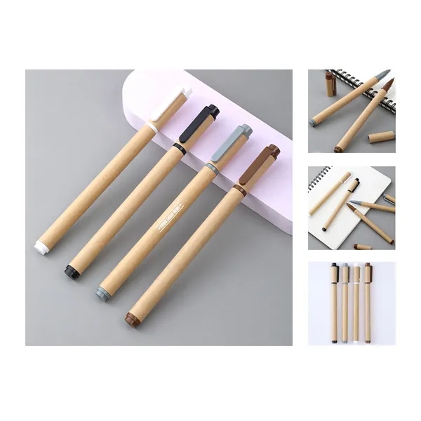 Eco-Friendly Recycled Paper Black Ballpoint Pen - Eco-Friendly Recycled Paper Black Ballpoint Pen - Image 0 of 1