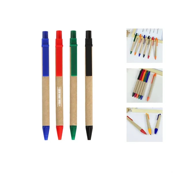 Eco-Friendly Recycled Paper Ballpoint Pen - Eco-Friendly Recycled Paper Ballpoint Pen - Image 0 of 1