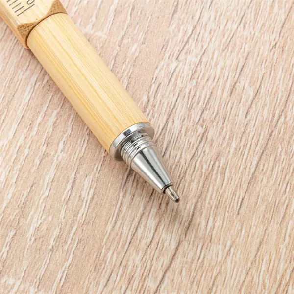 6 in 1 Multi functional bamboo tool pen - 6 in 1 Multi functional bamboo tool pen - Image 2 of 5