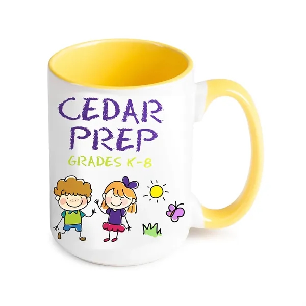 Classic 15 oz C-Handle Sublimation Print Ceramic Mug - Classic 15 oz C-Handle Sublimation Print Ceramic Mug - Image 7 of 7