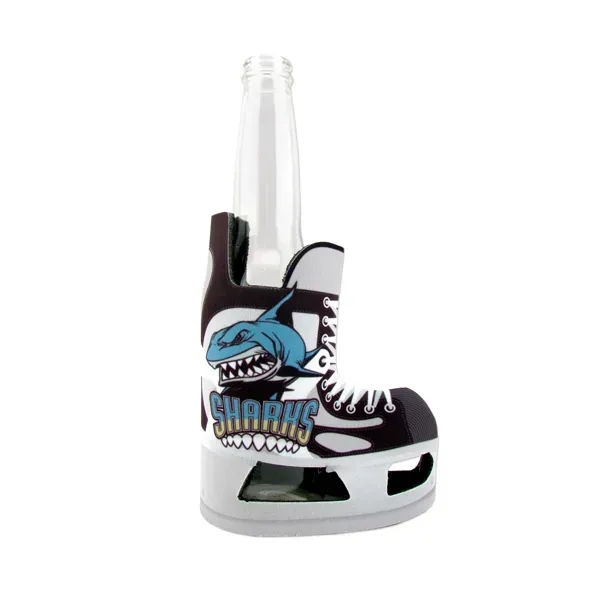 USA Made Dye Sub Skates Shaped Bottle Cooler - USA Made Dye Sub Skates Shaped Bottle Cooler - Image 0 of 0