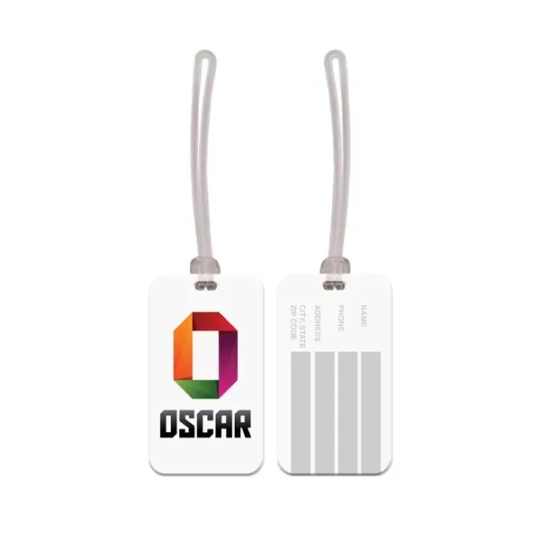 USA Made Rectangle Vinyl Luggage Tag - USA Made Rectangle Vinyl Luggage Tag - Image 0 of 1