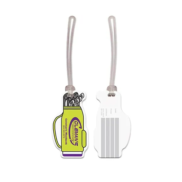USA Made Golf Bag Vinyl Luggage Tag - USA Made Golf Bag Vinyl Luggage Tag - Image 0 of 1