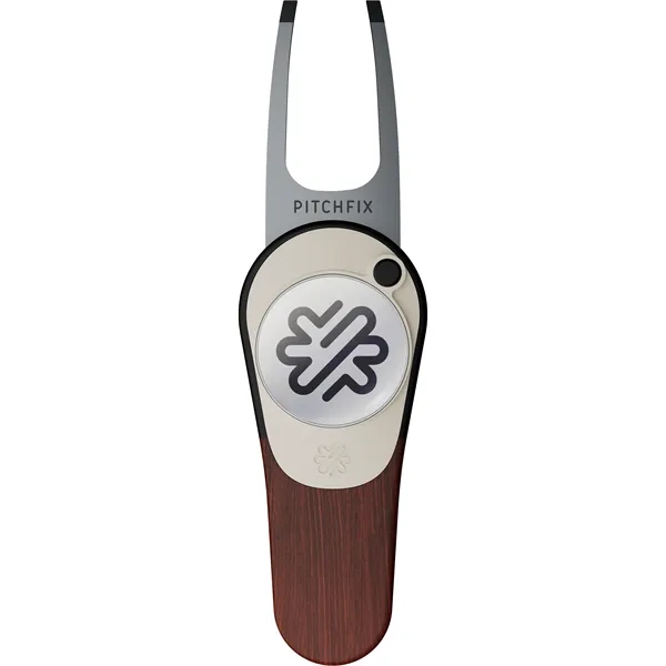 Pitchfix Woodie Golf Divot Tool with Ball Marker - Pitchfix Woodie Golf Divot Tool with Ball Marker - Image 2 of 12