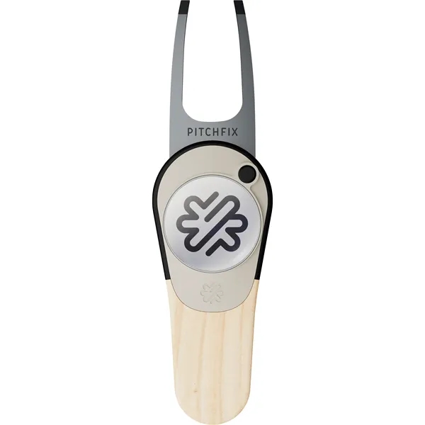 Pitchfix Woodie Golf Divot Tool with Ball Marker - Pitchfix Woodie Golf Divot Tool with Ball Marker - Image 3 of 12