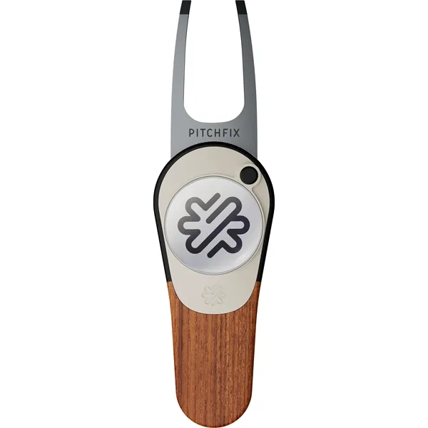Pitchfix Woodie Golf Divot Tool with Ball Marker - Pitchfix Woodie Golf Divot Tool with Ball Marker - Image 4 of 12