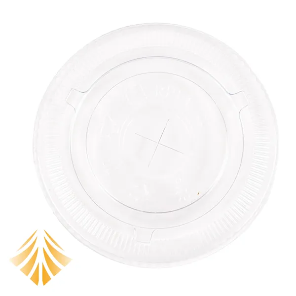 Flat Lids for 12-24oz Clear Plastic RPET Cups - Flat Lids for 12-24oz Clear Plastic RPET Cups - Image 0 of 1