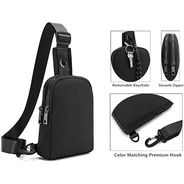 Stylish Neutral Outdoor Crossbody Bag Sling Pack - Stylish Neutral Outdoor Crossbody Bag Sling Pack - Image 1 of 9