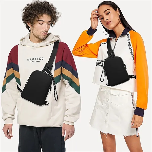 Stylish Neutral Outdoor Crossbody Bag Sling Pack - Stylish Neutral Outdoor Crossbody Bag Sling Pack - Image 4 of 9