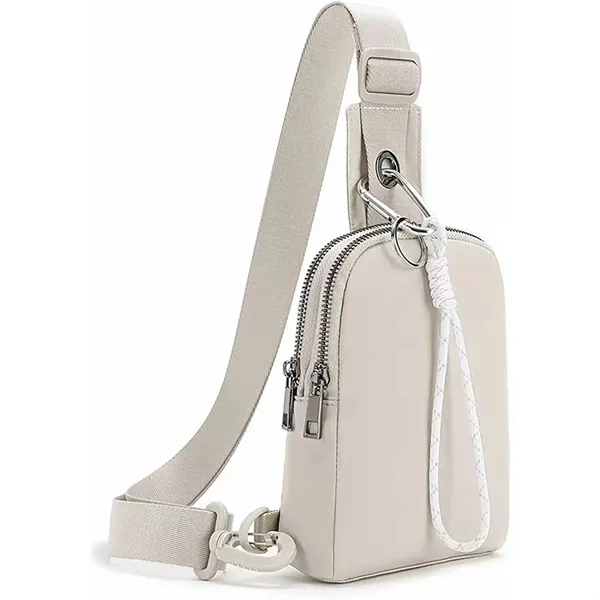 Stylish Neutral Outdoor Crossbody Bag Sling Pack - Stylish Neutral Outdoor Crossbody Bag Sling Pack - Image 7 of 9