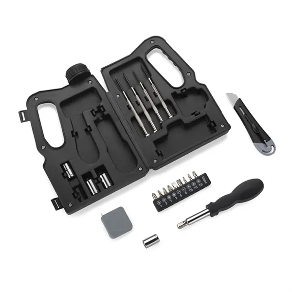 21pcs Oil Bottle Shaped Tool Kit Box - 21pcs Oil Bottle Shaped Tool Kit Box - Image 1 of 2