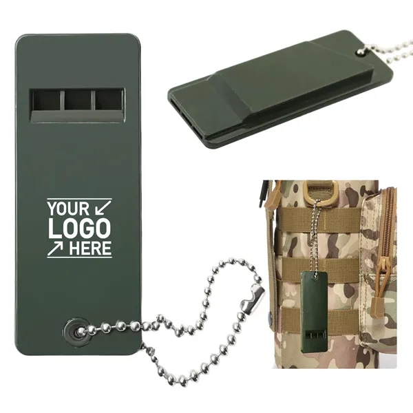 Multi-Audio Outdoor Survival Whistle with Key Chain - Multi-Audio Outdoor Survival Whistle with Key Chain - Image 0 of 1