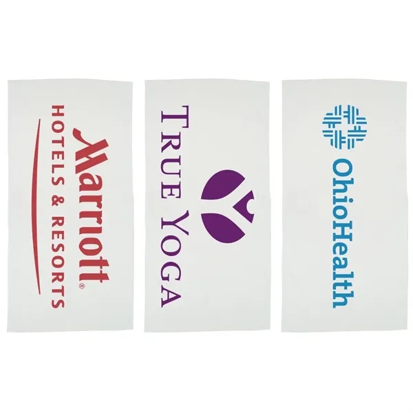 Basic Weight White Beach Towel - Basic Weight White Beach Towel - Image 0 of 0