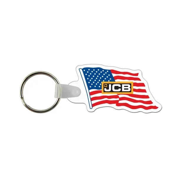 Flag Shaped USA Made Vinyl Keychain - Flag Shaped USA Made Vinyl Keychain - Image 0 of 0