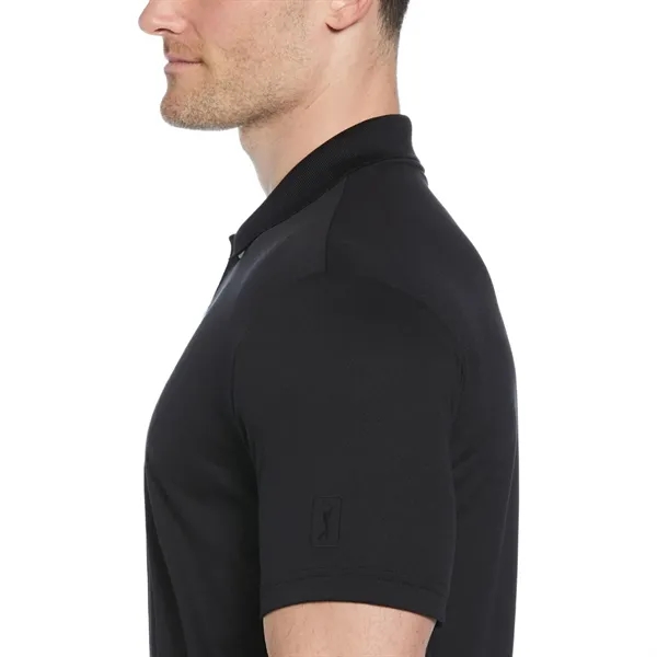 PGA TOUR® Moist Wicking Men's Airflux Solid Golf Polo Shirt - PGA TOUR® Moist Wicking Men's Airflux Solid Golf Polo Shirt - Image 1 of 7