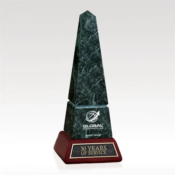 Green Marble Obelisk Award - Green Marble Obelisk Award - Image 1 of 1