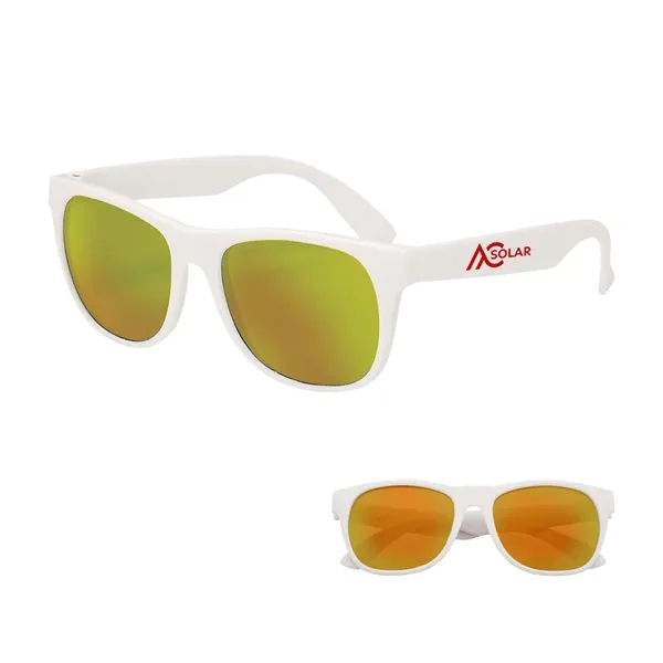 Rubberized Mirrored Sunglasses - Rubberized Mirrored Sunglasses - Image 3 of 5